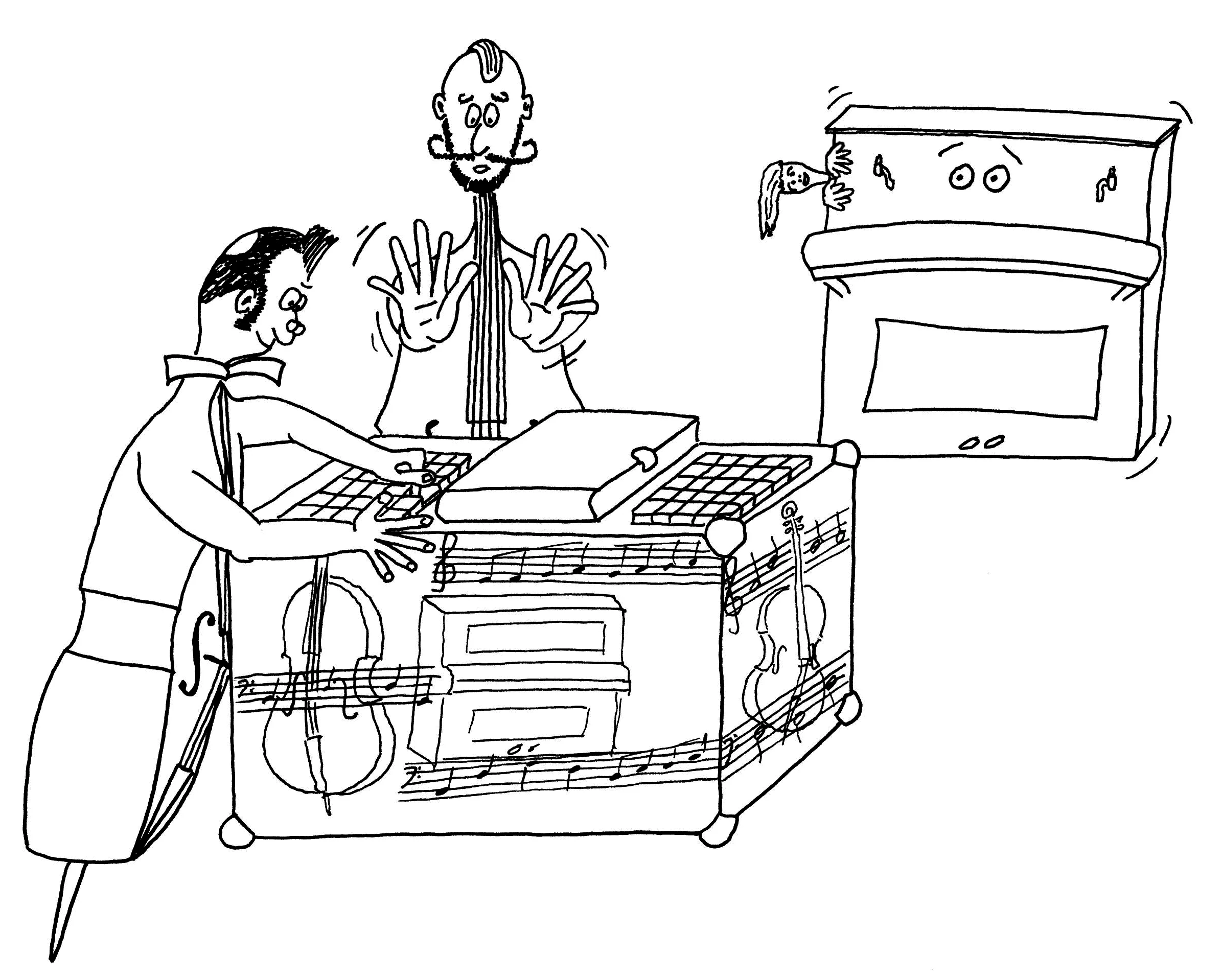 Illustration: Die geheimnisvolle Musiktruhe